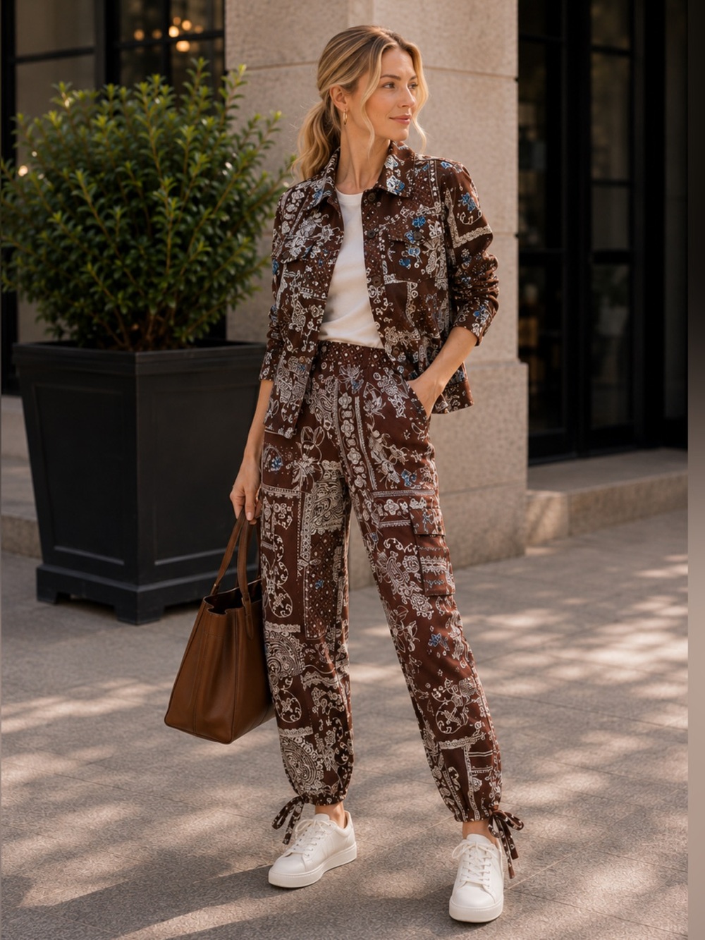NWT Cinq à Sept Bandana Military Twill Scrunched Canyon Embellished Jacket Sz 6
